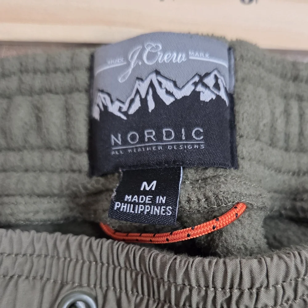 J. Crew Men's‎ Olive Green Sweatpants Joggers Med Pockets Sports Casual